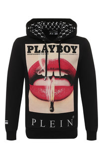 Хлопковое худи с принтом Philipp Plein