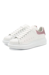 Кожаные кеды на массивной подошве Alexander McQueen
