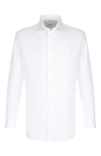 Хлопковая сорочка с воротником кент Brioni