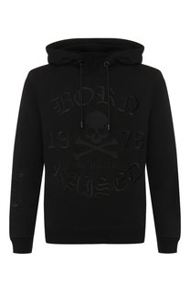 Хлопковое худи с вышивкой Philipp Plein