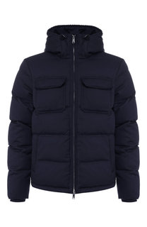 Пуховая куртка на молнии с капюшоном Emporio Armani