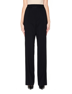 Черные шерстяные брюки со стрелками Haider Ackermann