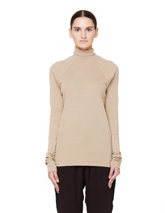 Бежевая водолазка из хлопка Haider Ackermann