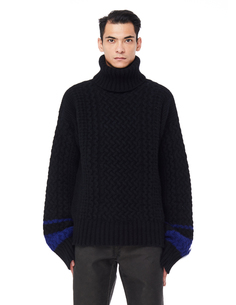 Черный шерстяной свитер Haider Ackermann