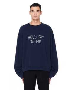 Серый хлопковый свитшот Haider Ackermann