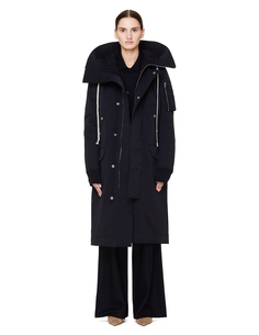 Черная парка из нейлона и хлопка Drkshdw BY Rick Owens