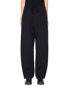 Черные брюки из габардина Yohji Yamamoto