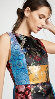 alice + olivia Malin Patchwork Dress