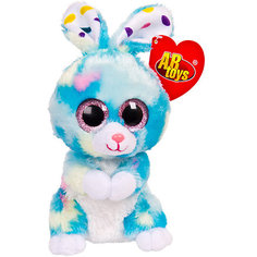 Мягкая игрушка ABtoys Кролик 15 см, голубой