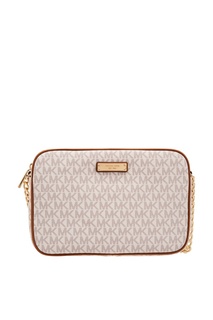 Бежевая сумка Crossbodies c монограммами Michael Michael Kors