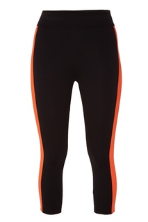 Черные брюки с оранжевыми вставками NO KA OI