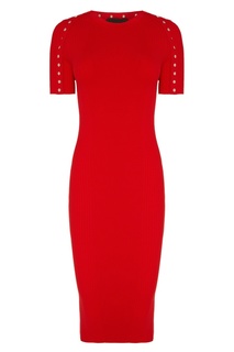 Красное хлопковое платье Alexander Wang