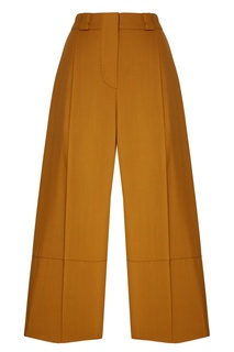 Горчичные шерстяные брюки Marni