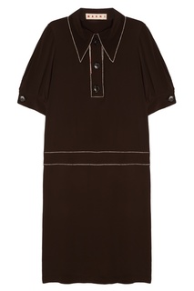 Коричневое платье Marni