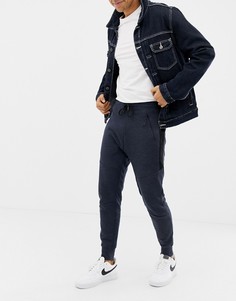 Темно-синие зауженные джоггеры с карманами на молнии Pull&Bear - Темно-синий