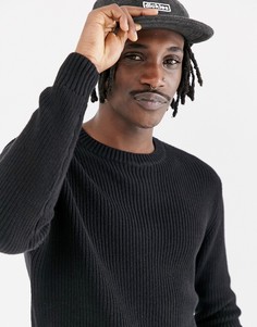 Черный джемпер в рубчик Pull&Bear - Черный