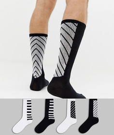 4 пары носков в полоску Jack & Jones - Мульти