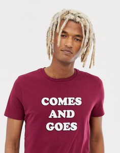 Футболка с принтом comes and goes ASOS DESIGN - Красный