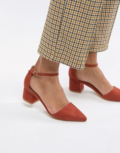 Туфли на среднем каблуке с острым носом Truffle Collection - Красный