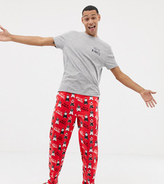 Новогодняя пижама с принтом ASOS DESIGN - Красный