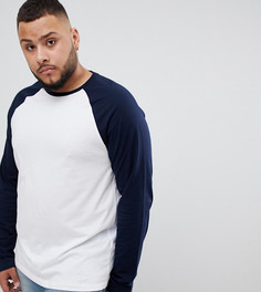 Лонгслив с контрастными рукавами реглан ASOS DESIGN Plus - Мульти