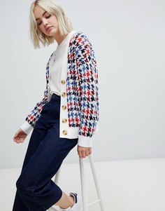 Яркий кардиган в ломаную клетку ASOS DESIGN - Мульти