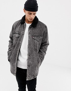 Удлиненная куртка с искусственным мехом Levis wild cat - Синий Levis®