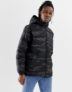 Черная куртка с камуфляжным принтом и капюшоном Vans MTE VN0A3HY2XGS1 - Черный