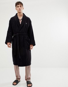 Черный халат с логотипом PS Paul Smith - Черный