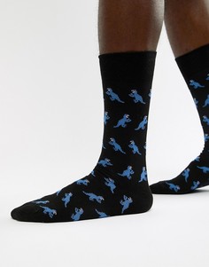Черные носки с динозавром Paul Smith - Черный