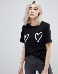 Футболка с логотипом Cheap Monday Breeze - Черный