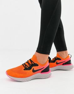 Оранжевые кроссовки Nike Running Epic React - Оранжевый