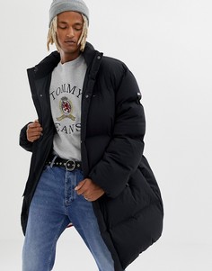 Черный oversize-пуховик Tommy Jeans - Черный