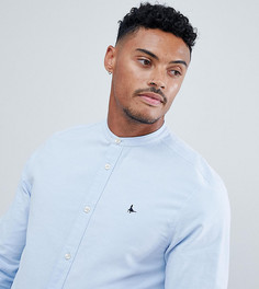 Jack Wills Heton skinny fit grandad collar shirt in sky blue - Синий