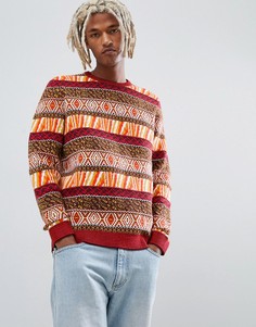 Джемпер с узором ASOS DESIGN - Оранжевый