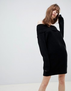 Платье с открытыми плечами ASOS DESIGN - Черный