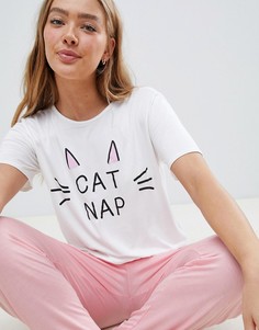 Пижама с надписью cat nap Adolescent Clothing - Мульти
