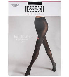Поддерживающие колготки черного цвета Individual 50 Wolford