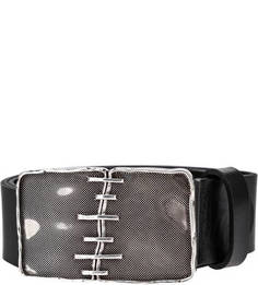 Кожаный ремень с массивной пряжкой Sergio Belotti