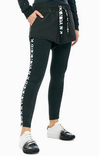 Черные шорты с облегающей подкладкой Dkny