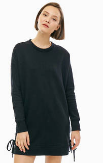 Платье-толстовка со шнуровкой по бокам Dkny
