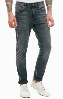 Серые зауженные джинсы Lean Dean Nudie Jeans