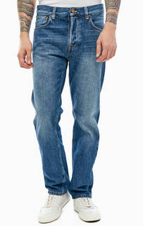 Джинсы на болтах с заломами Sleepy Sixten Nudie Jeans