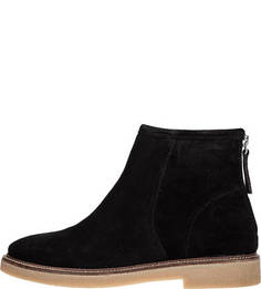 Зимние замшевые полусапоги черного цвета Christy Vagabond