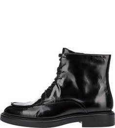 Демисезонные кожаные ботинки черного цвета Alex W Vagabond