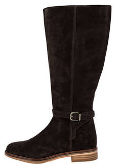 Коричневые сапоги из натуральной замши Clarkdale Clad Clarks