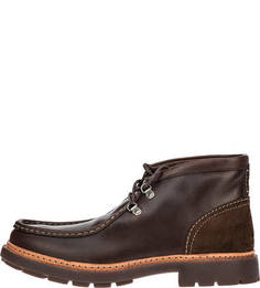Кожаные ботинки коричневого цвета Trace Ramble Clarks
