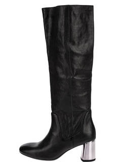 Черные кожаные сапоги на каблуке Jenna Vagabond