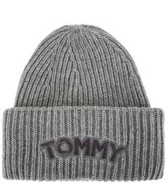 Шапка мелкой вязки с отворотом Tommy Hilfiger
