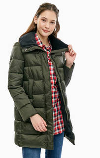 Удлиненная куртка с вельветовым воротником Barbour